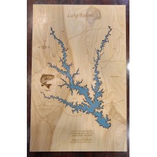 Wooden Engraved Lake Russell Epoxy Water Unframed (Imperfect Customization)   332432403908